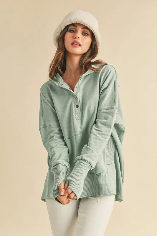 AEMI & Co. Hooded Pullover Sweater - Vivi Pullover
