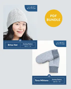 Brisa Beanie   Tova Mittens - PDF Sewing Patterns Bundle
