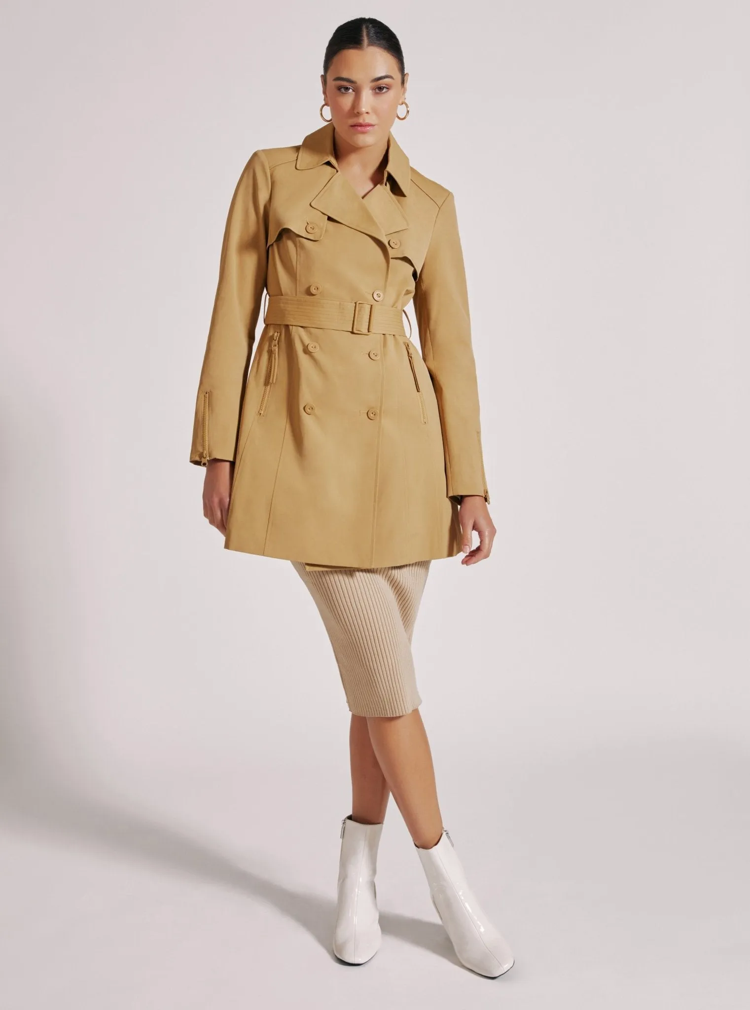 CLASSIC CAMEL TRENCH COAT FINAL SALE