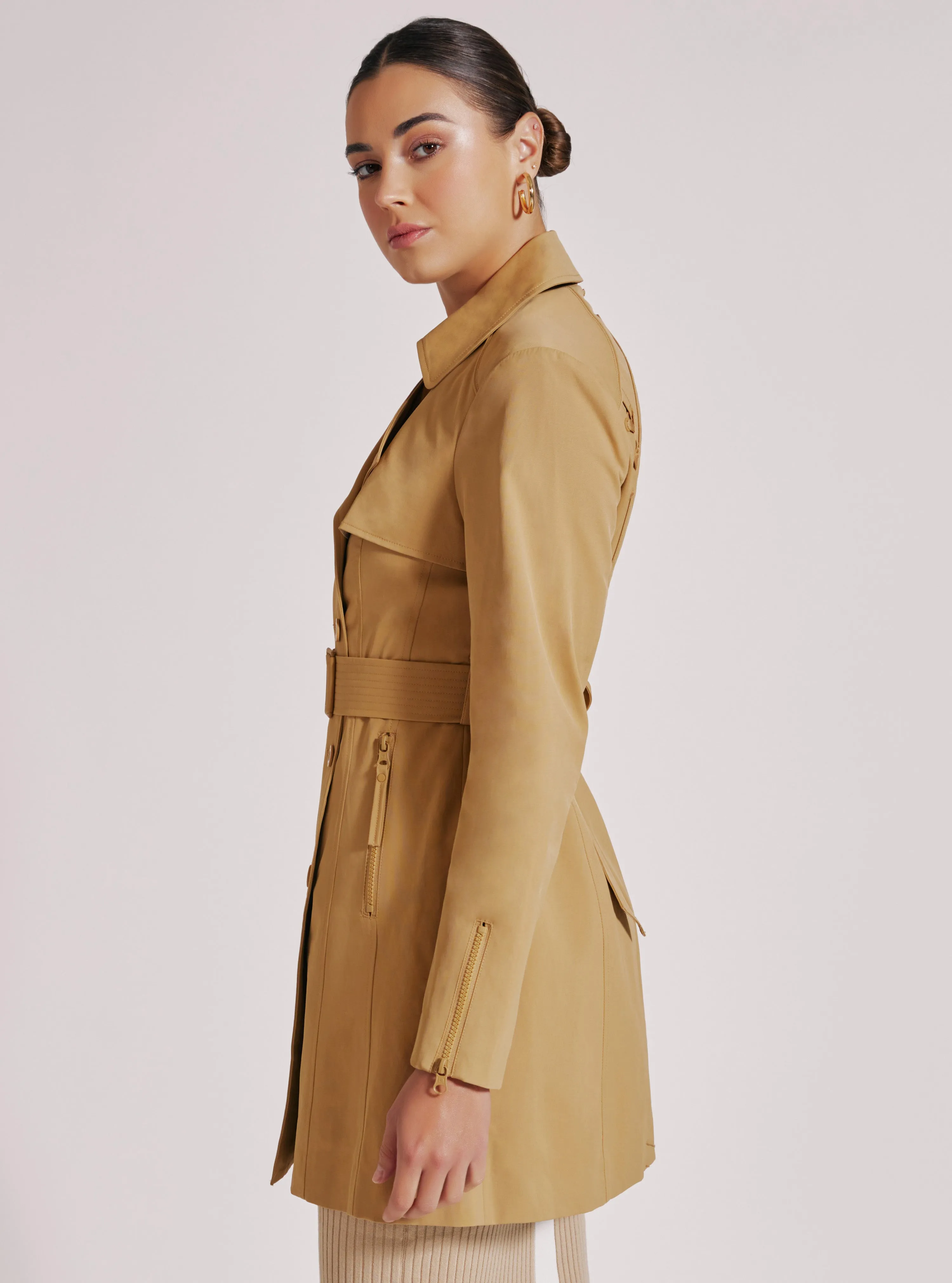 CLASSIC CAMEL TRENCH COAT FINAL SALE