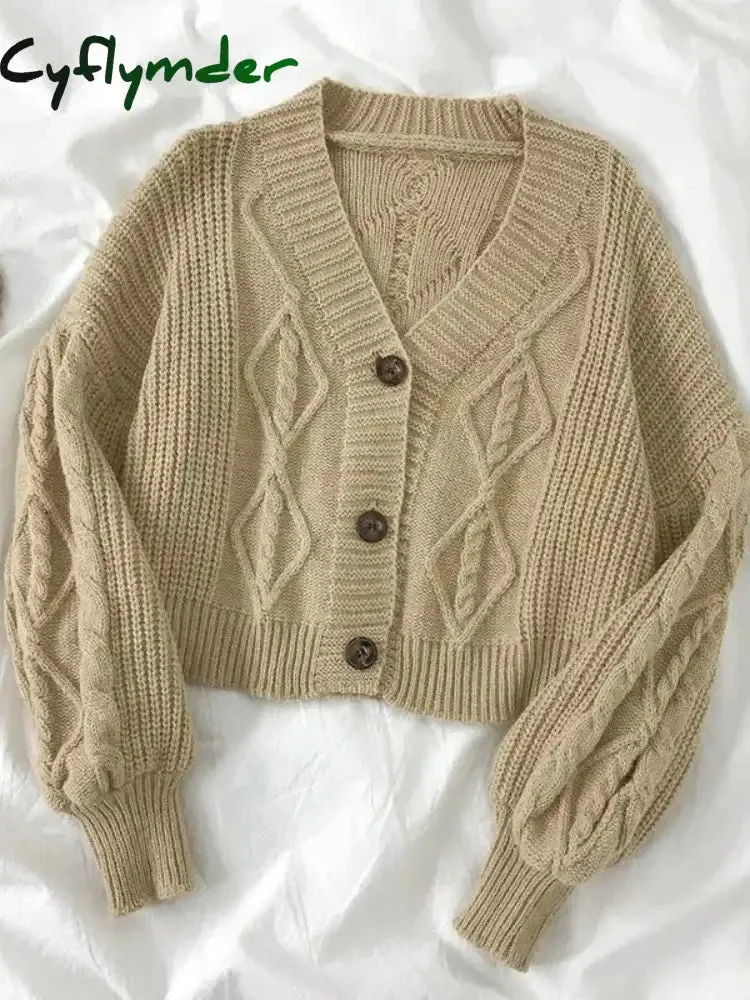 Cyflymder Vintage Preppy Suit Girl Knitted Vest Cardigan   Doll Collar Long-sleeved Shirt   Pleated Plaid Skirt Three-piece Spring Autumn