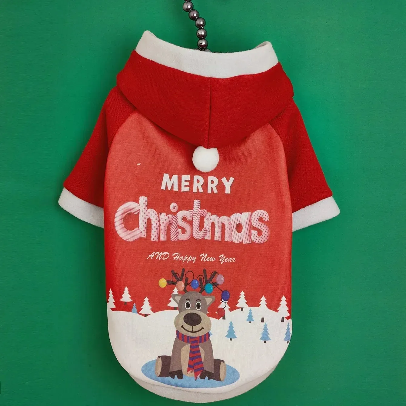 Dress Your Furry Friend in Holiday Cheer: Christmas Pets Dog Clothes - Santa Claus Plush Fleece Hoodies Sweater Coat for Puppy Teddy and Small Dogs, the Perfect Gift for the Season!