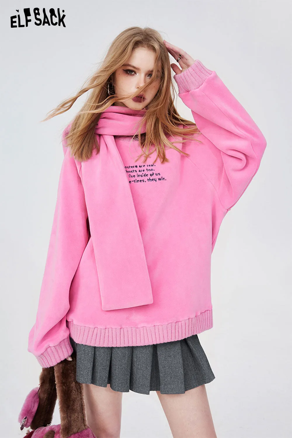 ELFSACK High Waist Woolen Skirts Womens Sexy Mini Skirts Vintage Pleated Skirt Korean Tennis Skirts Short 2024 Spring New