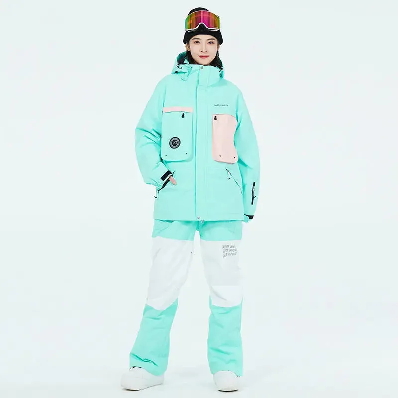 Female Outdoor Ski & Snowboard Jacket & Overalls