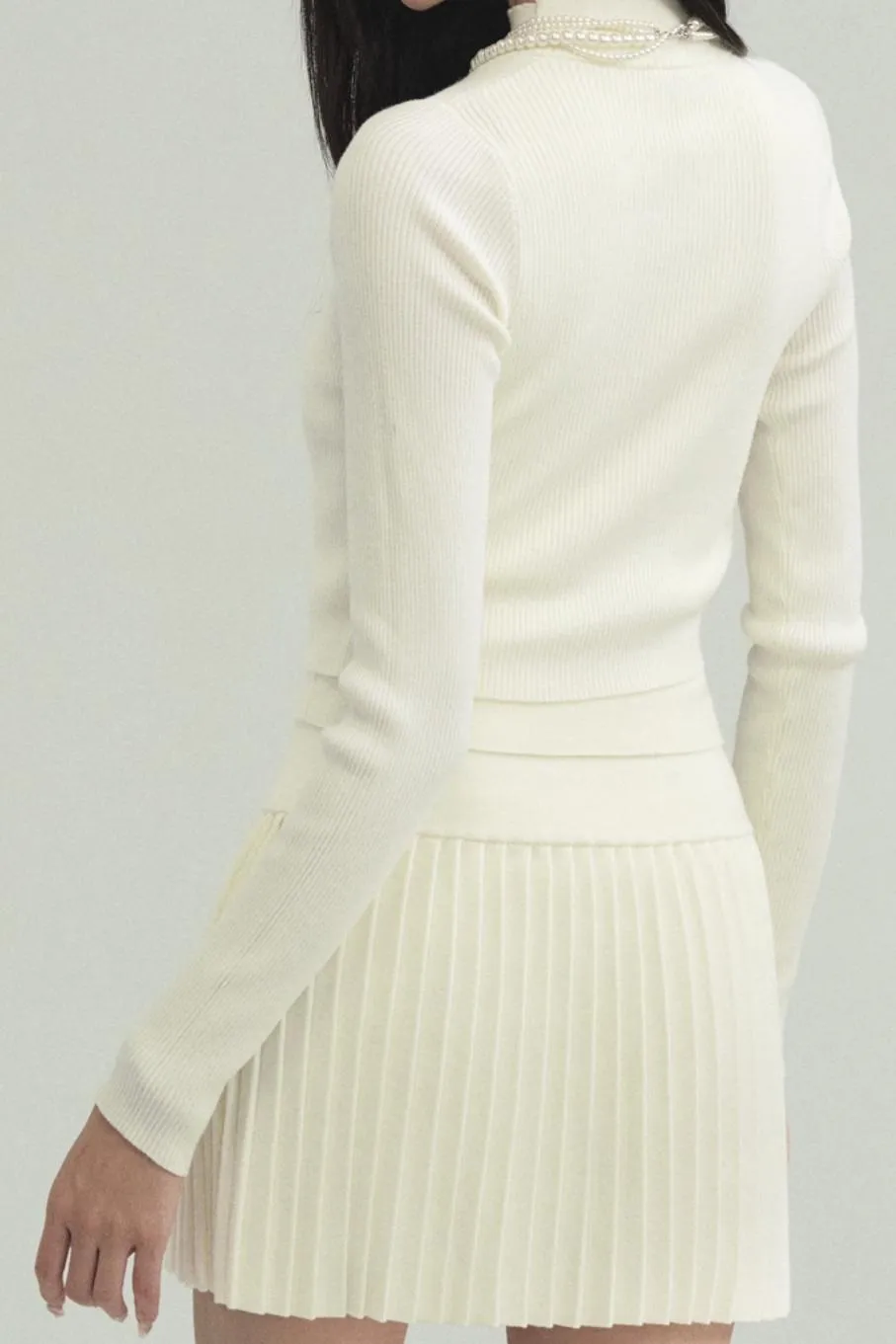 French Knitted Three-Piece Set-Up