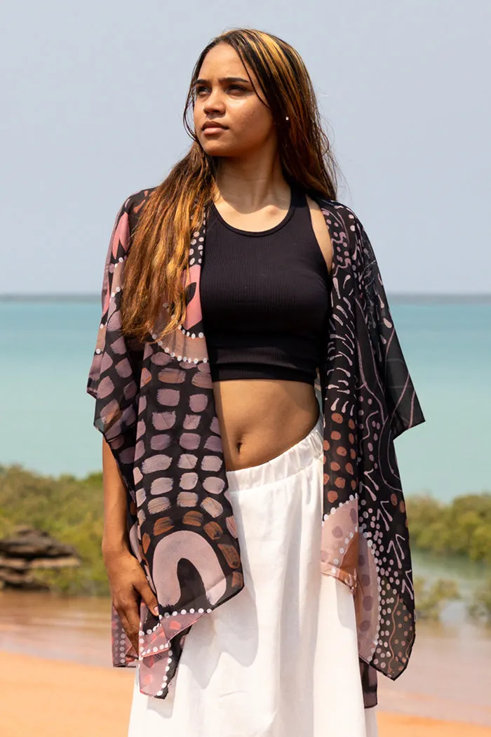 Gathering On Country Chiffon Shawl