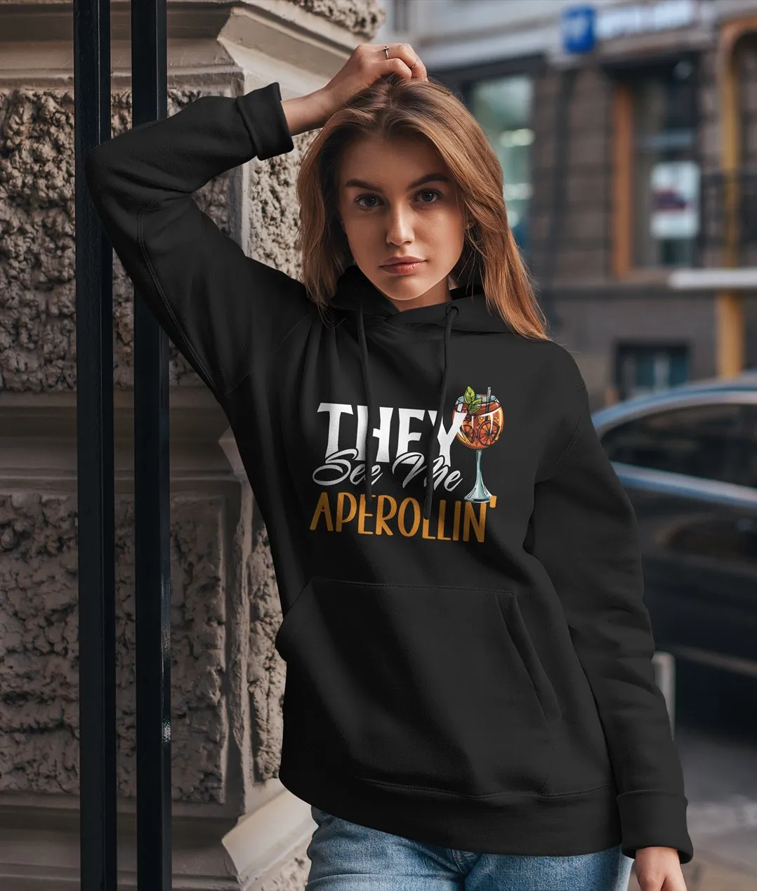 Hoodie - They see me Aperollin'