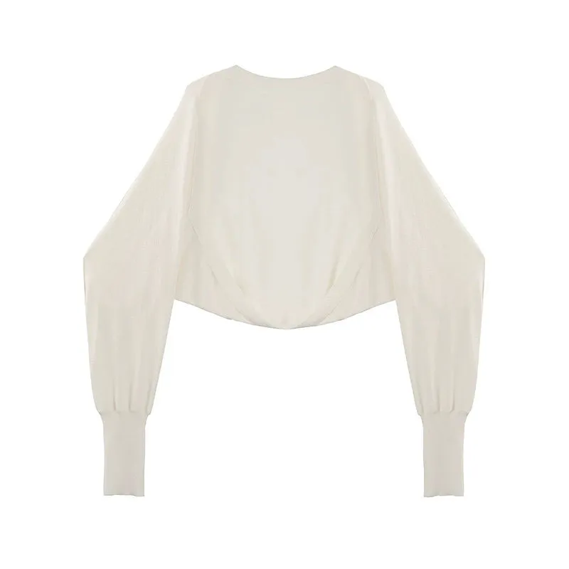 Ice Tencel Knitted Vest with Pleated Skirt Set-Up