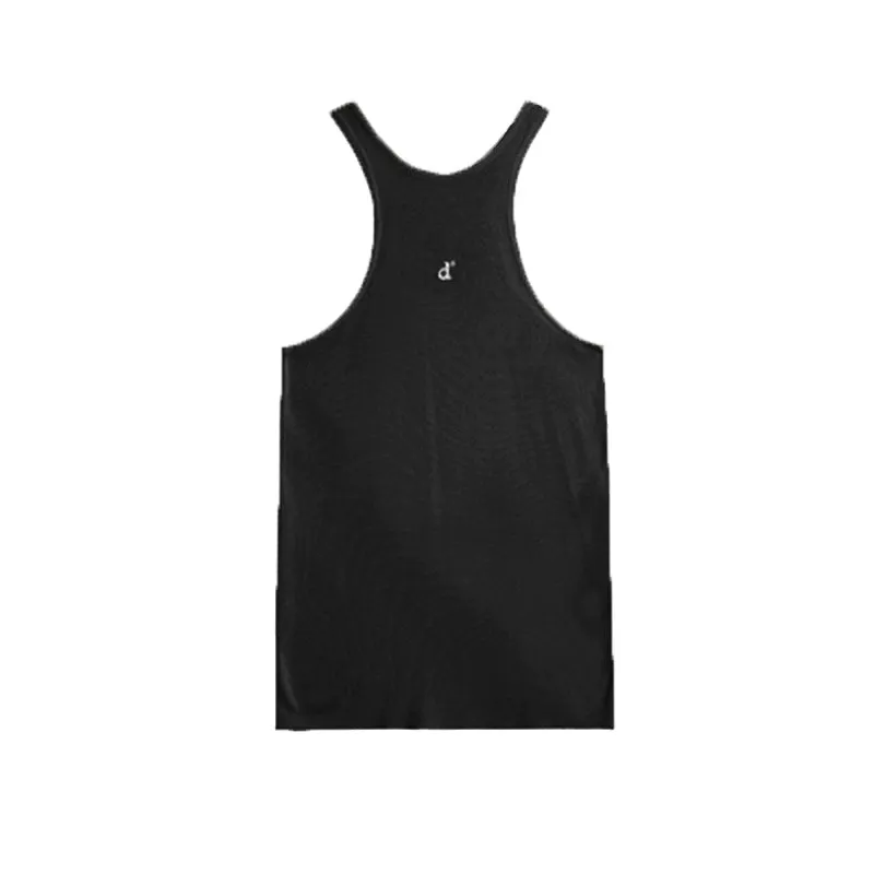 Ice Tencel Knitted Vest with Pleated Skirt Set-Up