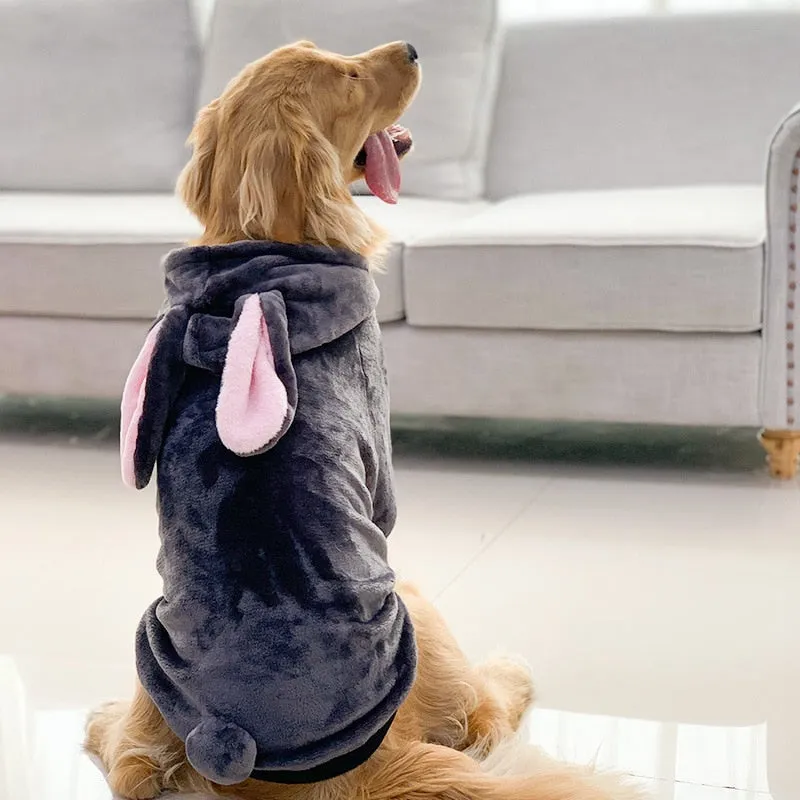 Large Dog Clothes: Funny Dinosaur Tiger Winter Fleece Clothing for Medium and Large Dogs | Winter Warm Pet Items | Autumn Winter Pet Apparel | Cozy Dog Sweater