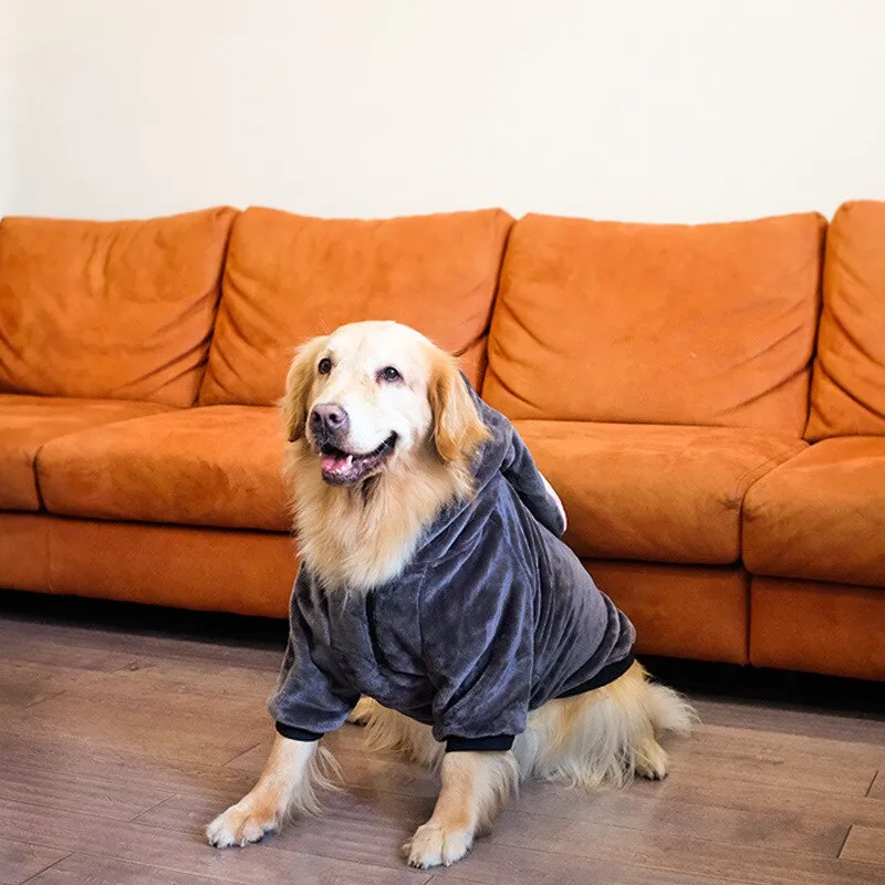 Large Dog Clothes: Funny Dinosaur Tiger Winter Fleece Clothing for Medium and Large Dogs | Winter Warm Pet Items | Autumn Winter Pet Apparel | Cozy Dog Sweater