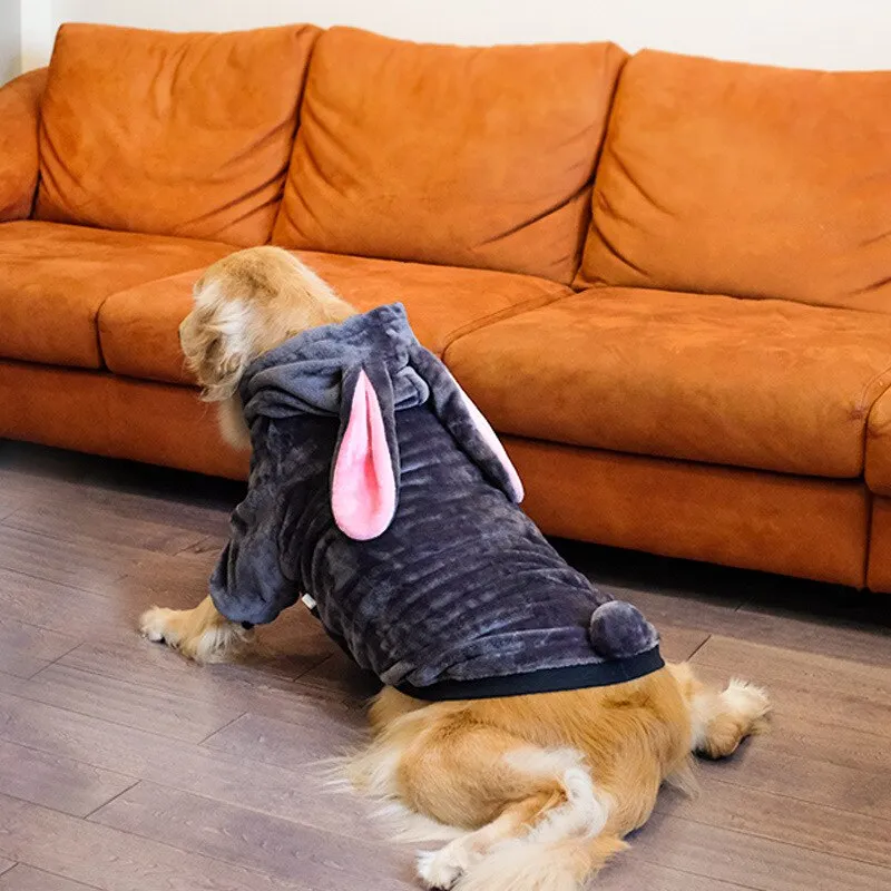 Large Dog Clothes: Funny Dinosaur Tiger Winter Fleece Clothing for Medium and Large Dogs | Winter Warm Pet Items | Autumn Winter Pet Apparel | Cozy Dog Sweater