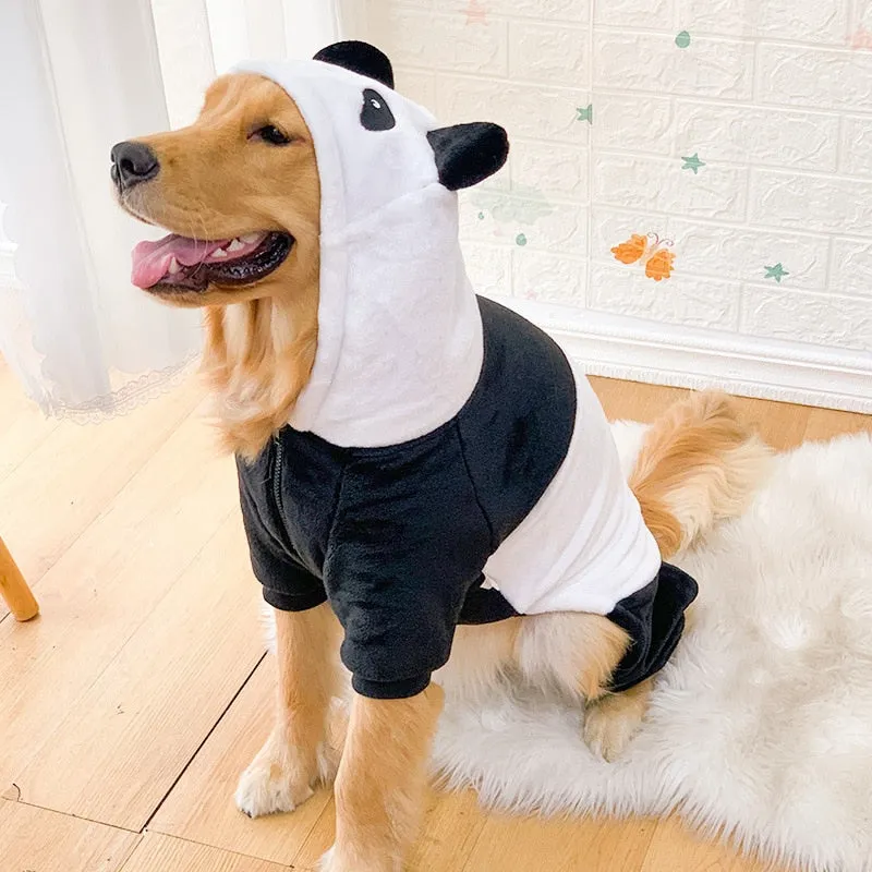 Large Dog Clothes: Funny Dinosaur Tiger Winter Fleece Clothing for Medium and Large Dogs | Winter Warm Pet Items | Autumn Winter Pet Apparel | Cozy Dog Sweater