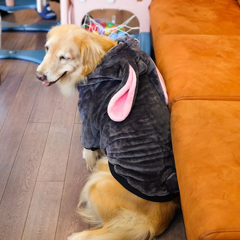 Large Dog Clothes: Funny Dinosaur Tiger Winter Fleece Clothing for Medium and Large Dogs | Winter Warm Pet Items | Autumn Winter Pet Apparel | Cozy Dog Sweater
