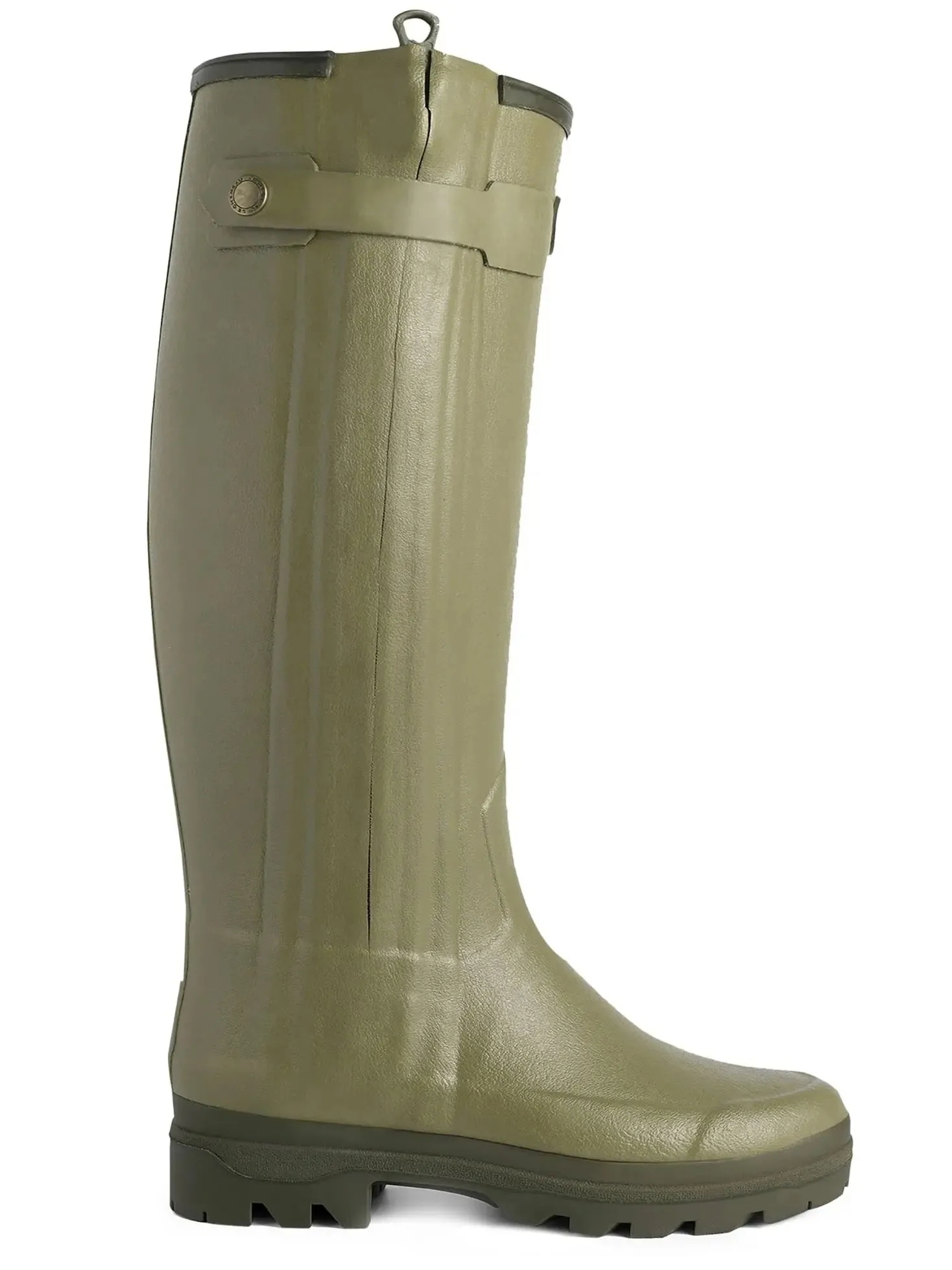 LE CHAMEAU Chasseur Boots - Ladies Neoprene Lined Full Zip - Iconic Green