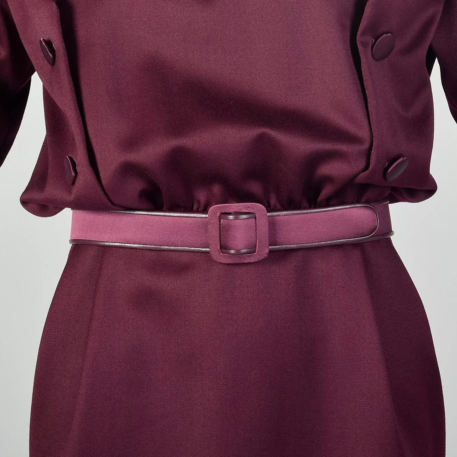 Medium Galanos 1980s Purple Dress