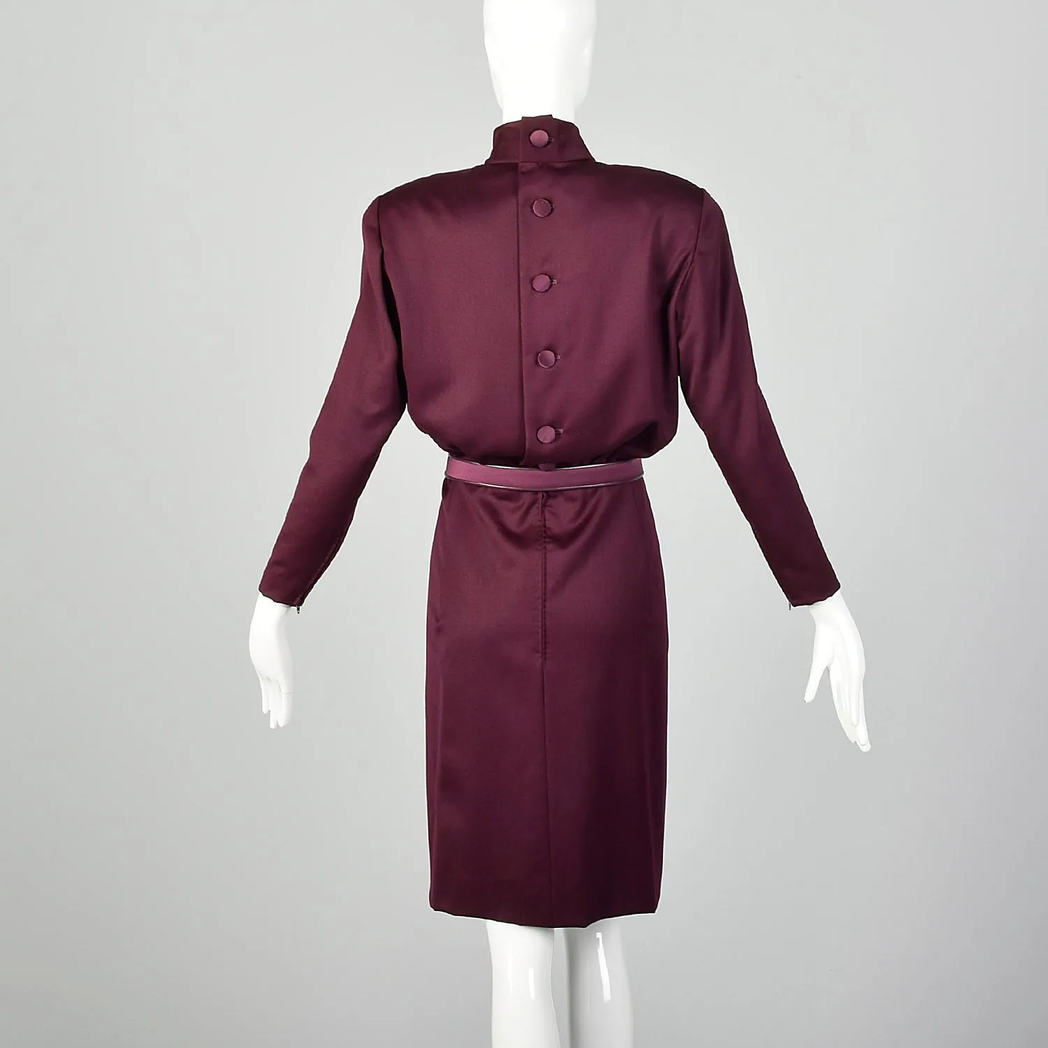 Medium Galanos 1980s Purple Dress