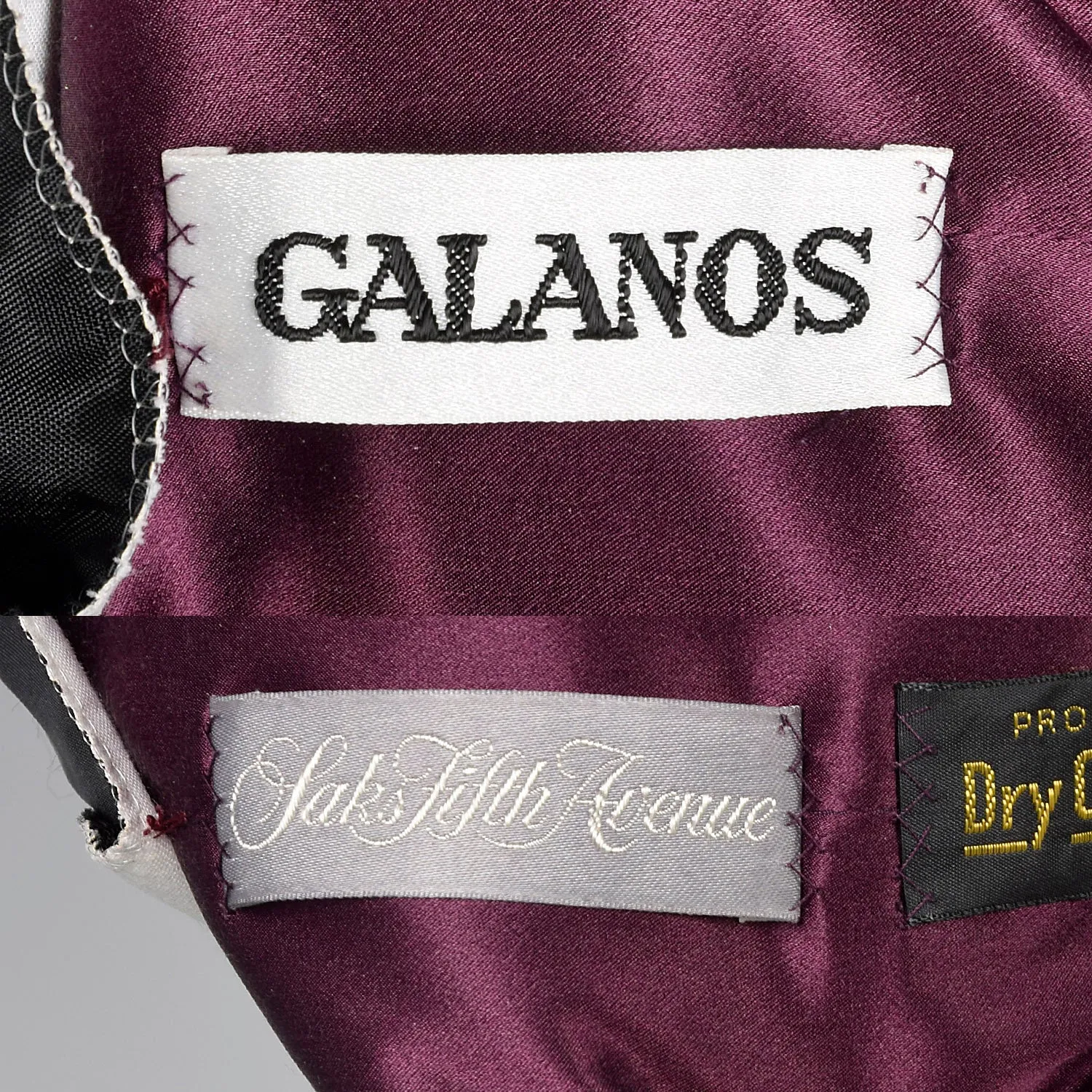 Medium Galanos 1980s Purple Dress