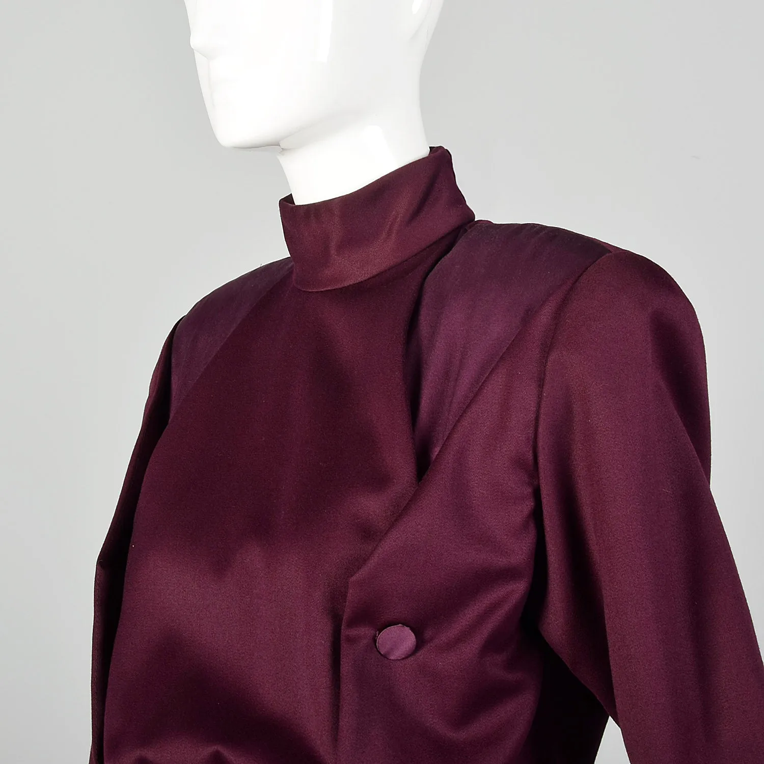 Medium Galanos 1980s Purple Dress