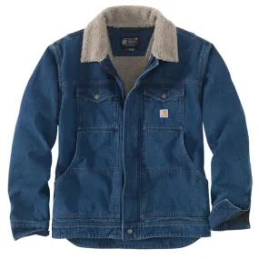 Men's Relaxed Fit Denim Sherpa-lined Jacket