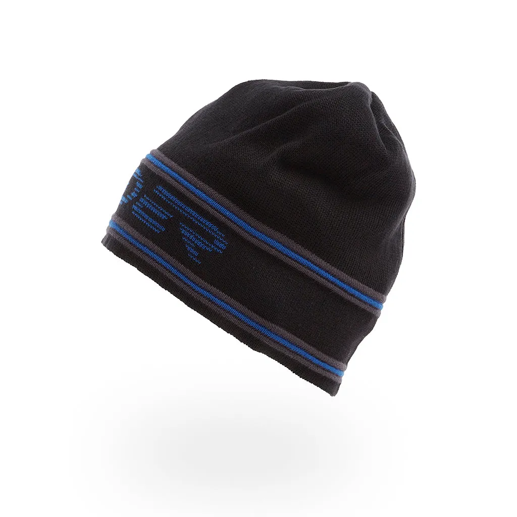 Mens Retro Logo Knit Hat - Black (2022)