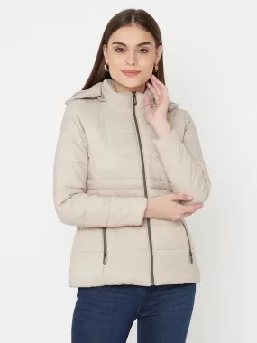 Mettle Women Brown Full Sleeve Parka Jacket