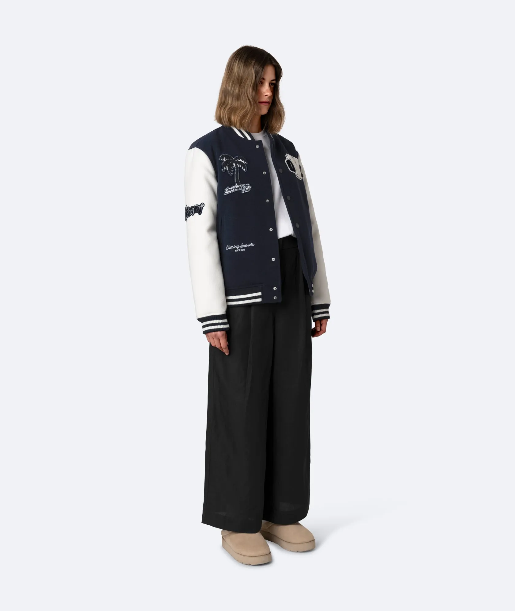 On Vacation Club College Jacket - Navy
