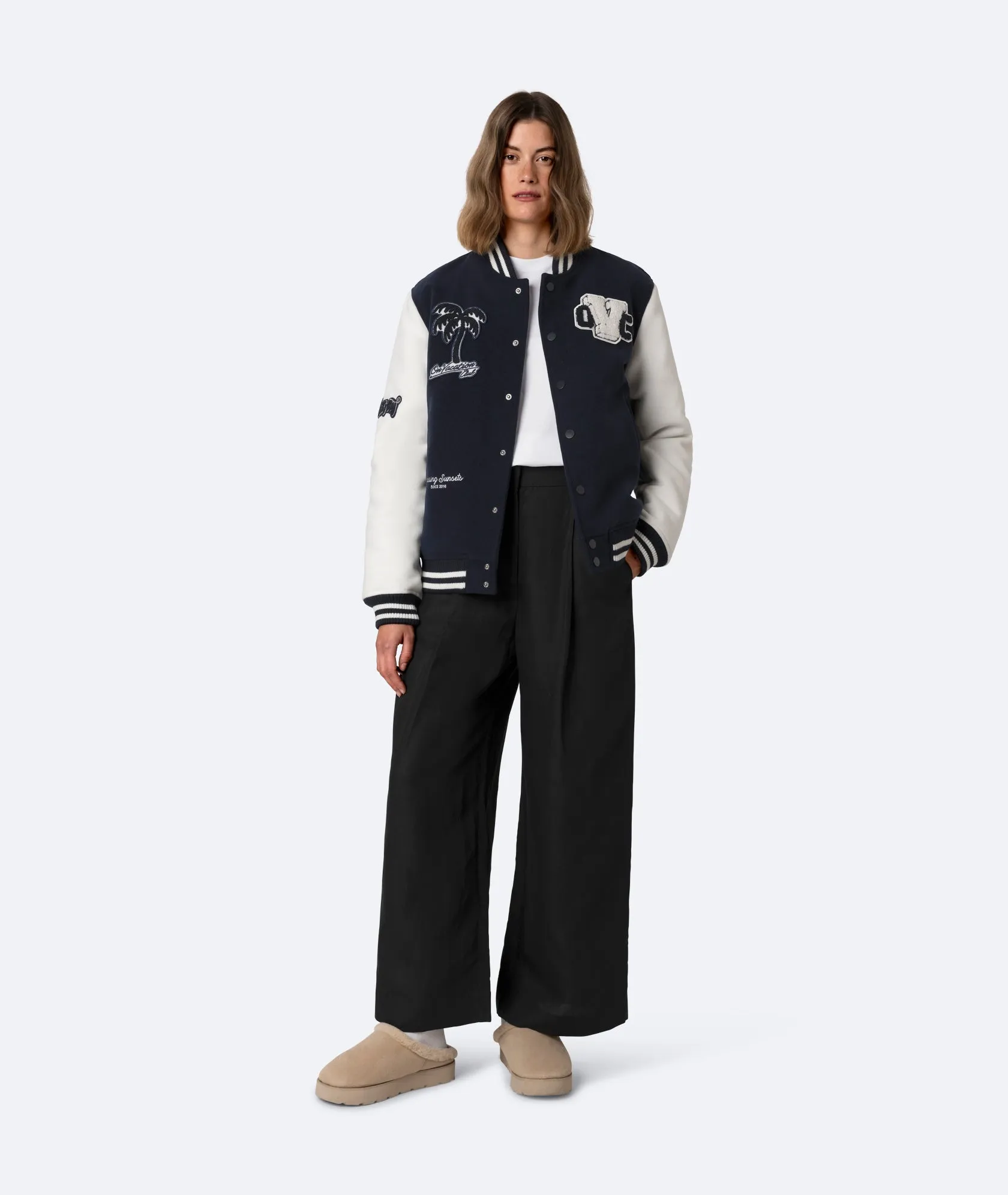 On Vacation Club College Jacket - Navy