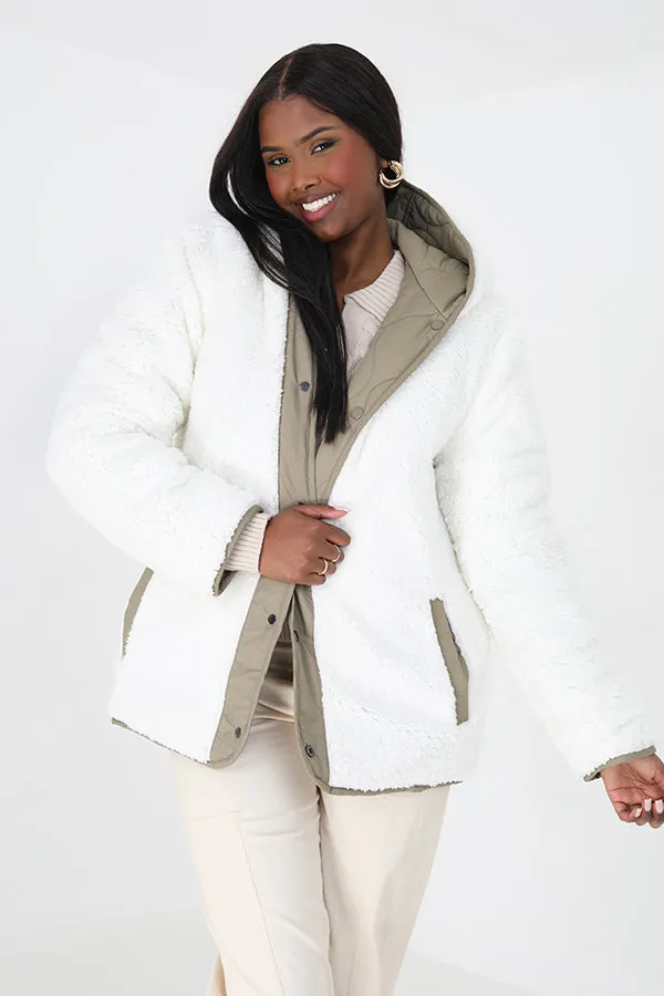 ONION QUILTED BORG LINED REVERSIBLE JACKET