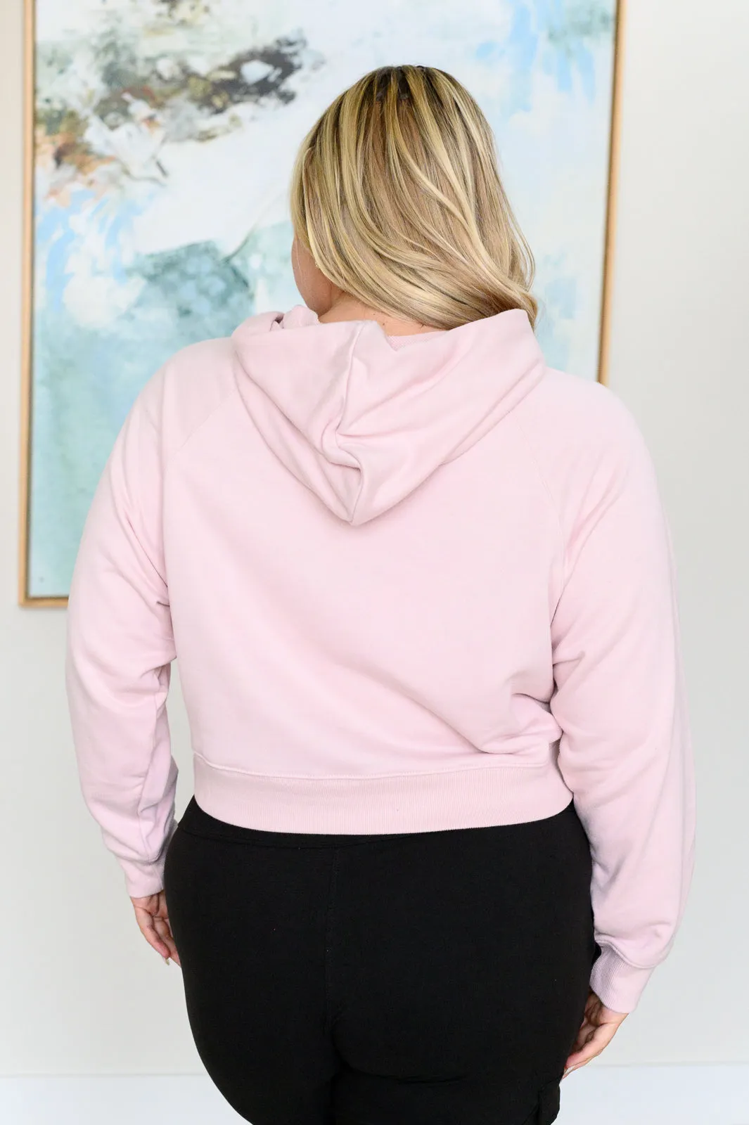 RAE MODE- Had Me in the First Half Pullover Hoodie in Baby Pink
