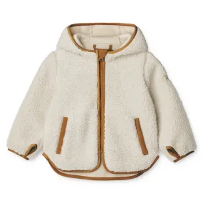 Sherpa Jacke "Mara Pile Jacket Sandy / Golden Caramel Mix" mit Öhrchen