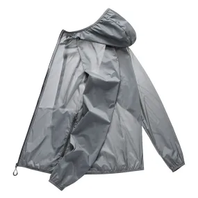 Sun Resistant Clothes Summer Wind Shield Casual Breathable Trench Coat for Men