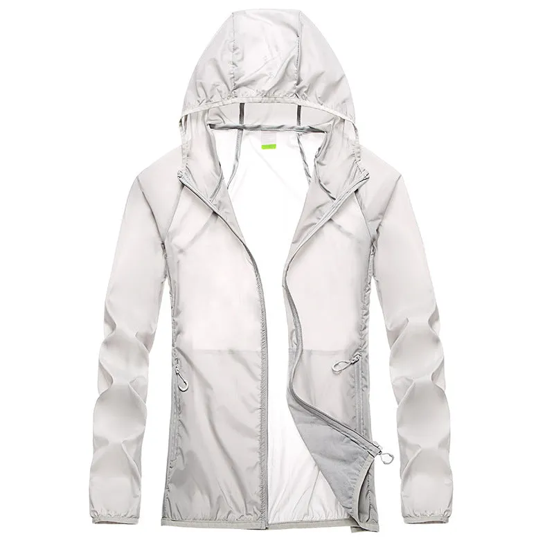 Sun Resistant Clothes Summer Wind Shield Casual Breathable Trench Coat for Men