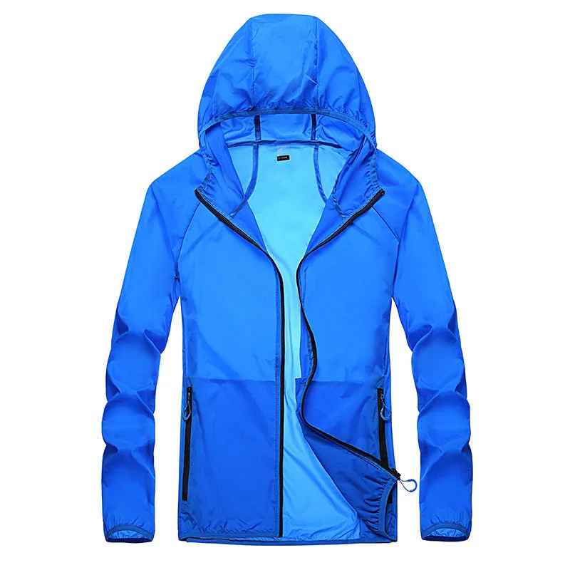 Sun Resistant Clothes Summer Wind Shield Casual Breathable Trench Coat for Men