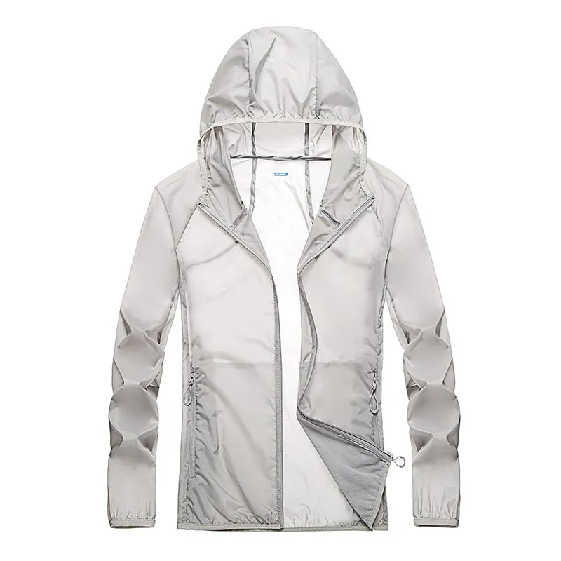 Sun Resistant Clothes Summer Wind Shield Casual Breathable Trench Coat for Men