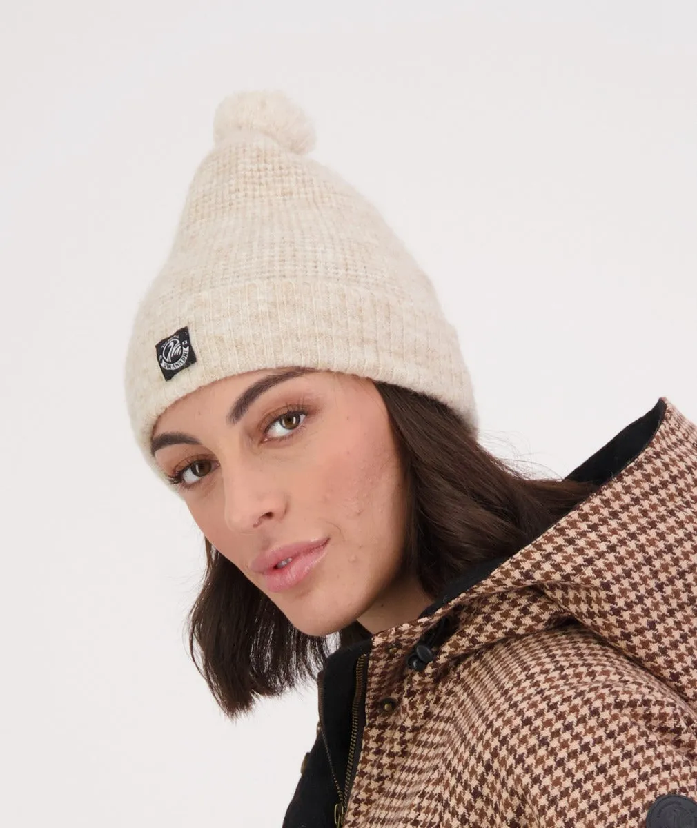Swanndri - Hutton Turn Up Bobble Beanie - Sandshell
