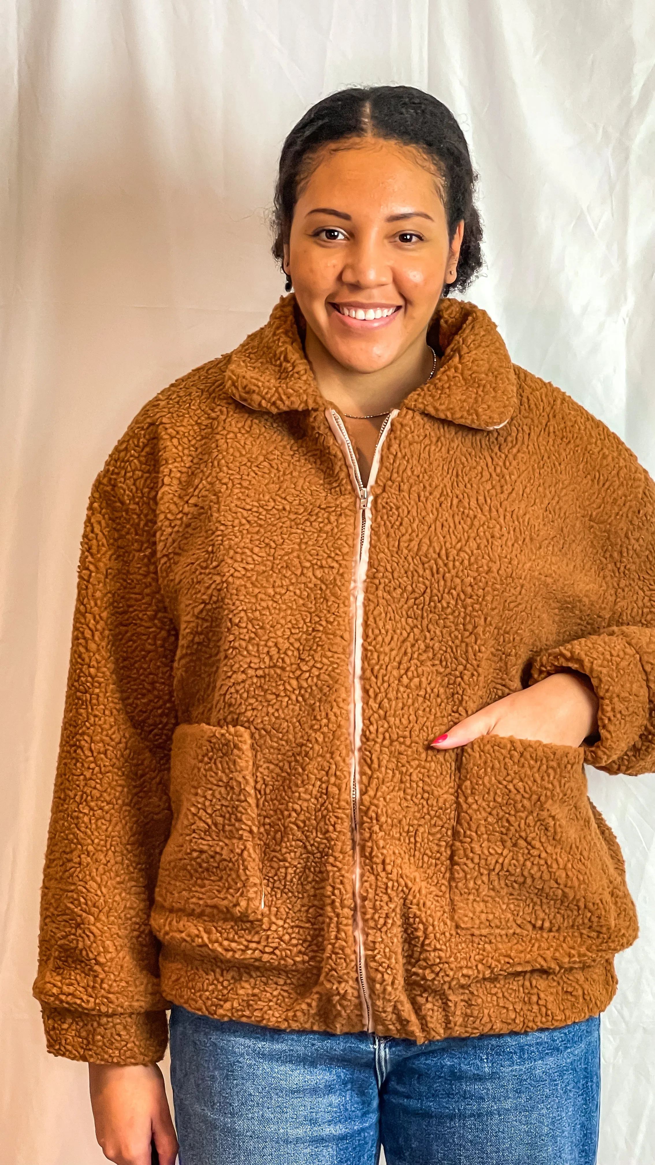 Teddy Bomber Jacket | Final Sale