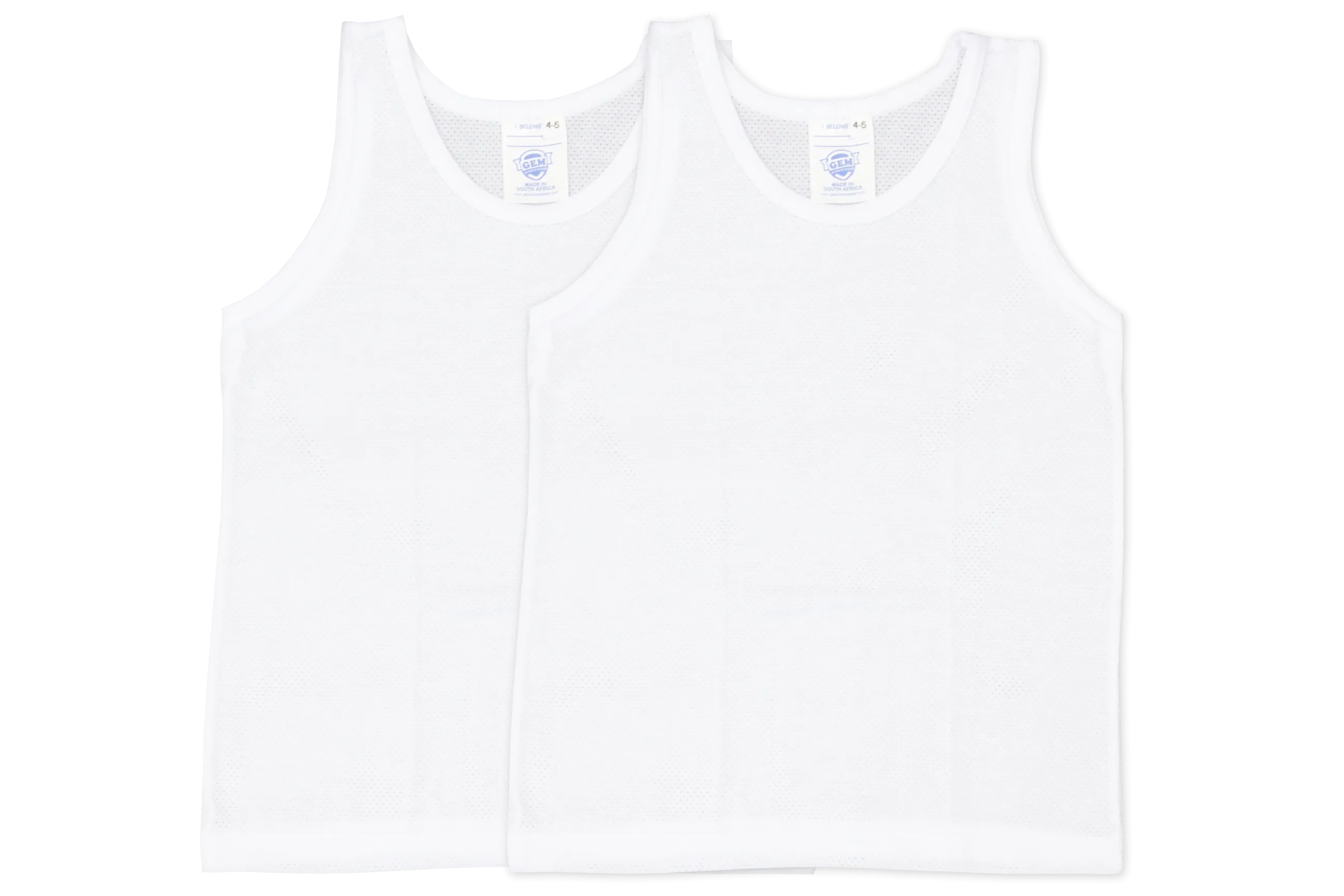 Vest Boys (2pk) - White