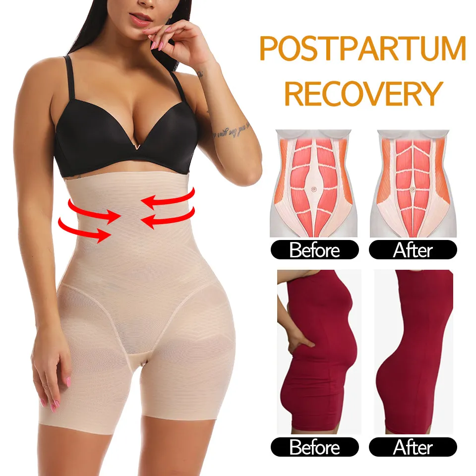 Women's Body Shaper Firm Tummy Control Shorts Under Skirts High Waist Shaping Panties Underwear Waist Cincher Shapewear